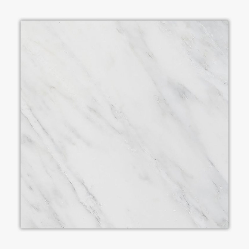 Direct Stone Source Asian Statuary Premium 18" x 18" Marble Stone Look